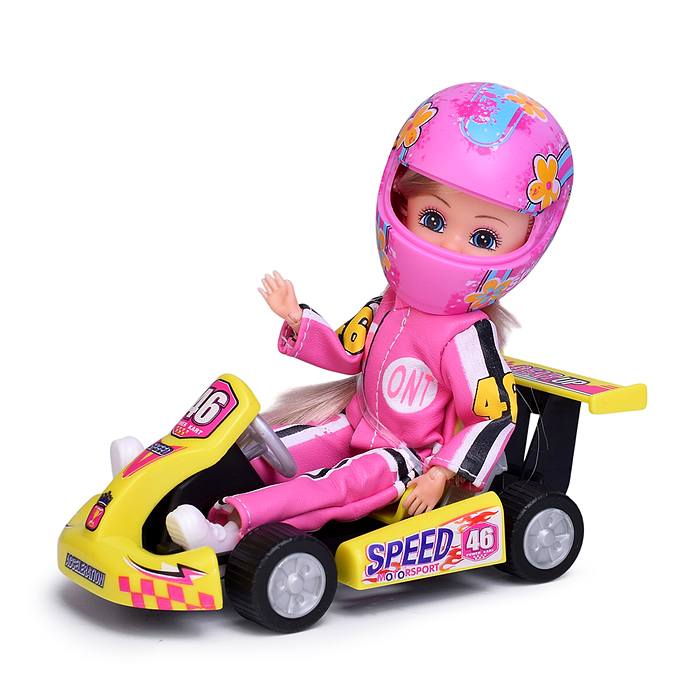 Кукла с аксессуарами 57895 "Гонщица" в коробке