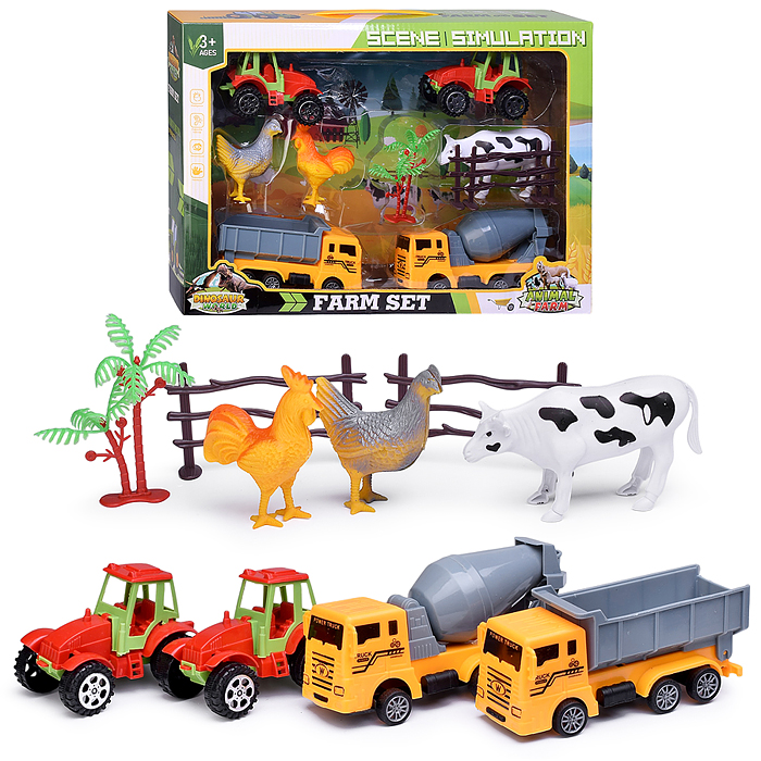 Набор машин 2525-55 "Фермерские работы" в коробке Набор машин 2525-55 "Фермерские работы" в коробке
