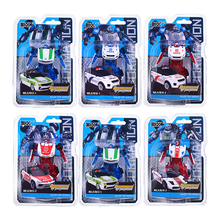 Робот A7013-A7016-1/2 "Полицейский" трансформирующийся, на листе