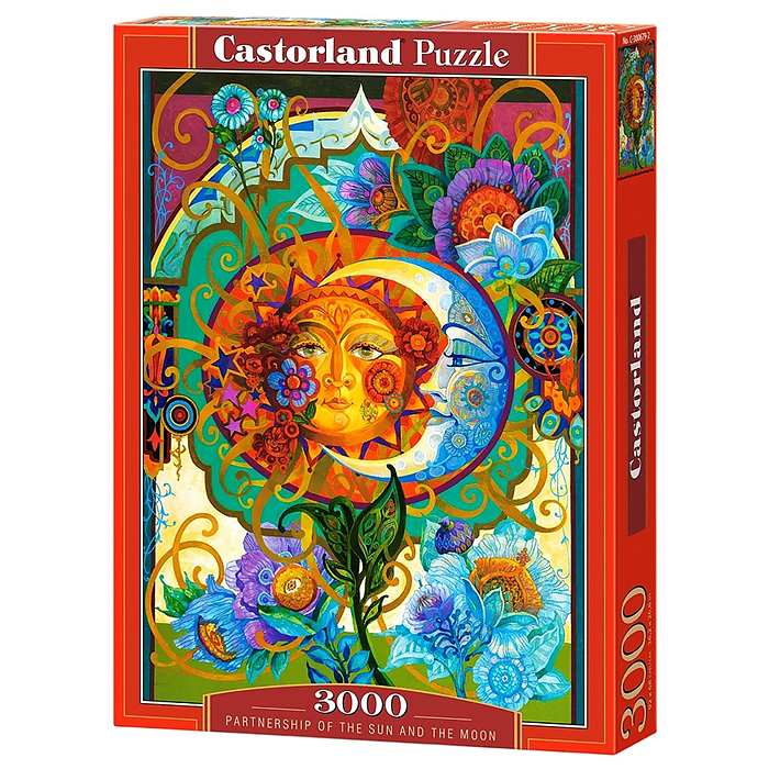 Пазлы 3000 "Встреча Солнца и Луны"