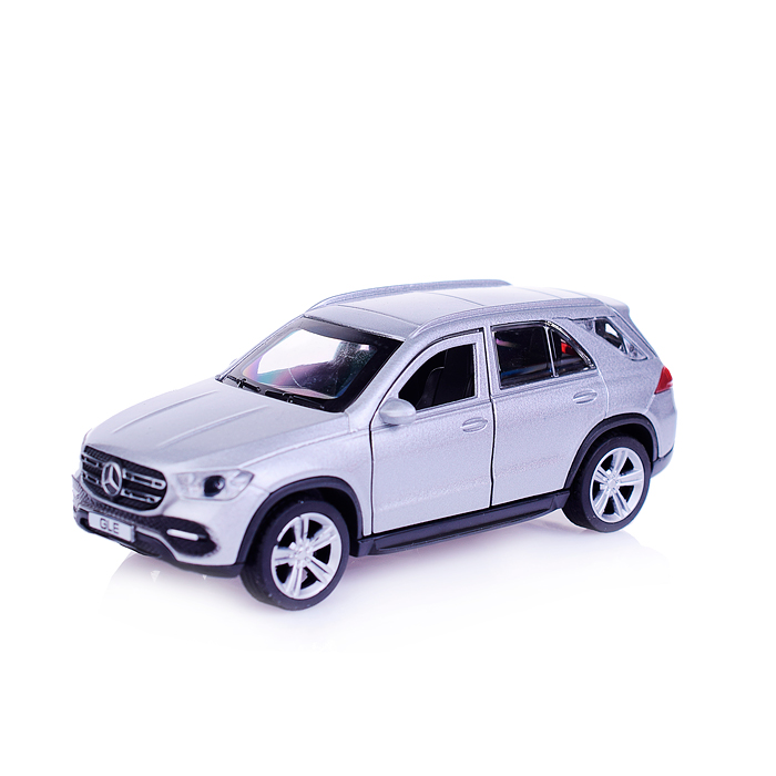 Фото к товару Машина металл Mercedes-Benz GLE 2018 12 см, двери, багаж, серебристый Машина металл Mercedes-Benz GLE 2018 12 см, двери, багаж, серебристый