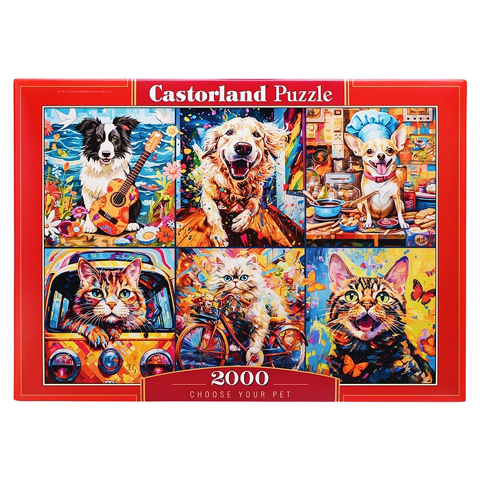 Пазлы 2000 "Выбери своего питомца, коллаж"
