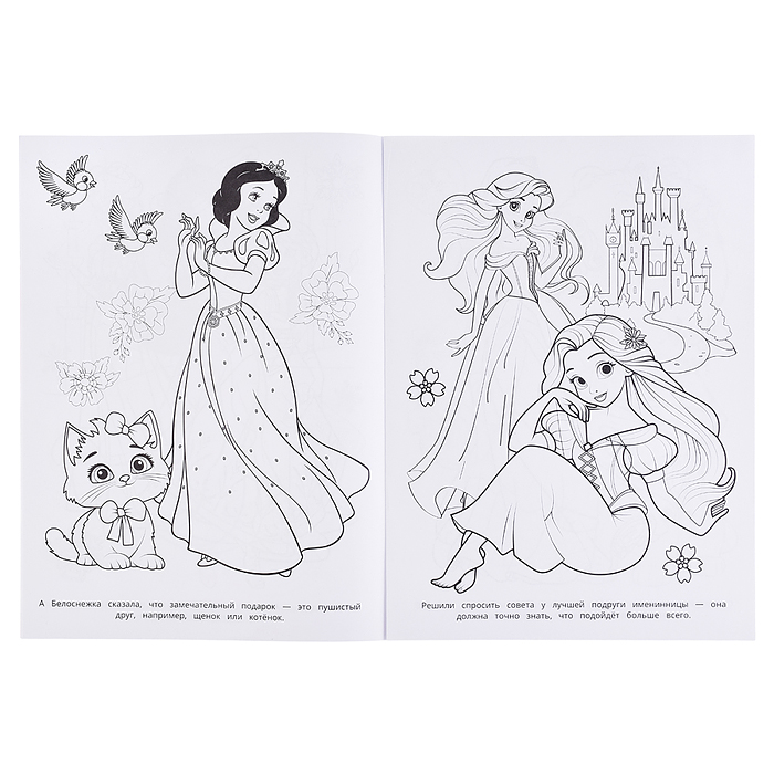 Фото к товару Подарок для принцессы. Бомбическая раскраска Подарок для принцессы. Бомбическая раскраска