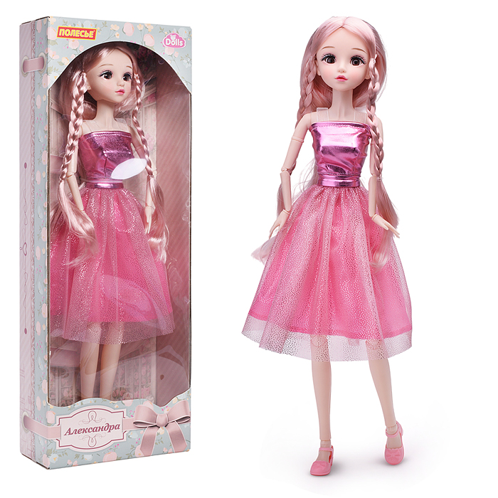 Кукла "Александра" (55 см) в пышном платье (в коробке)