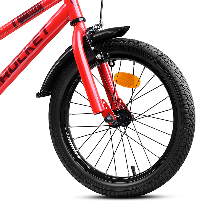 Фото к товару Велосипед 16" Rocket Gloss, цвет красный Велосипед 16" Rocket Gloss, цвет красный