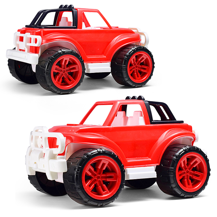 Машина "Джип" красно-черный