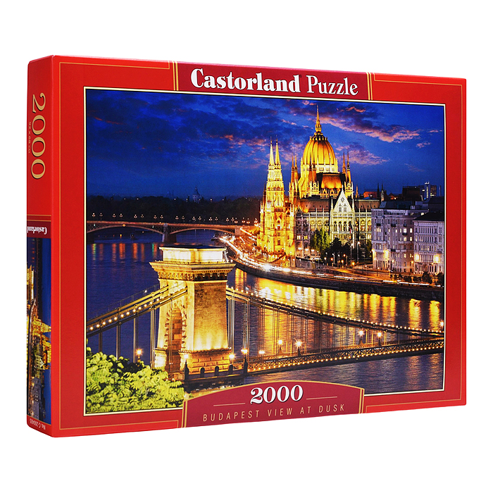 Пазлы 2000 "Будапешт в сумерках"