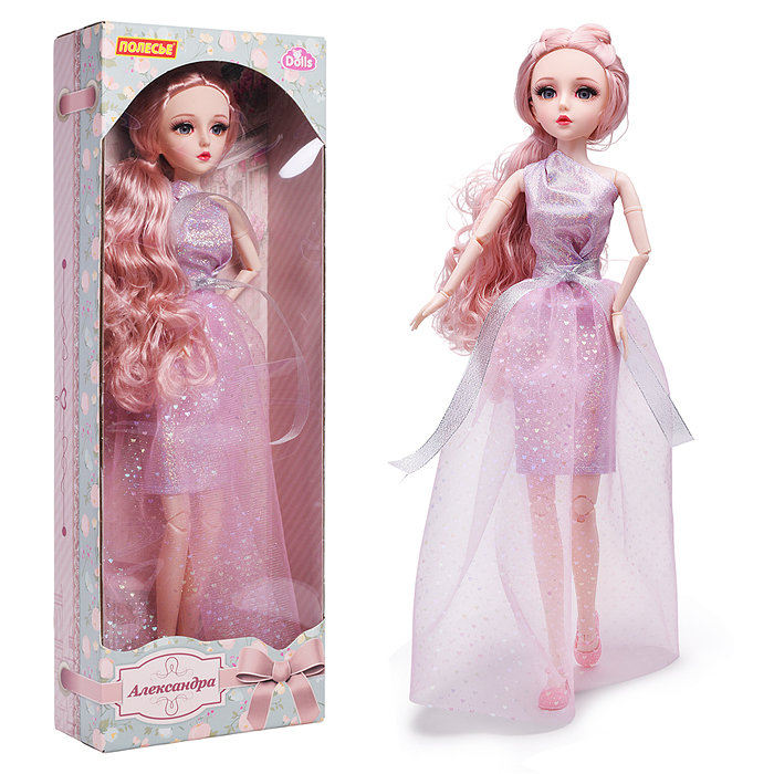 Фото к товару Кукла "Александра" (55 см) в платье с розовой юбкой (в коробке) Кукла "Александра" (55 см) в платье с розовой юбкой (в коробке)