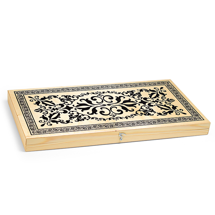 Нарды деревянные средние (500х250мм) пластик. фишки