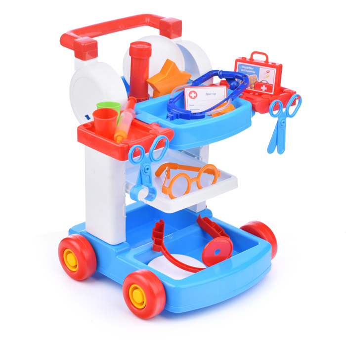 Игровой набор "Добрый доктор" в тележке