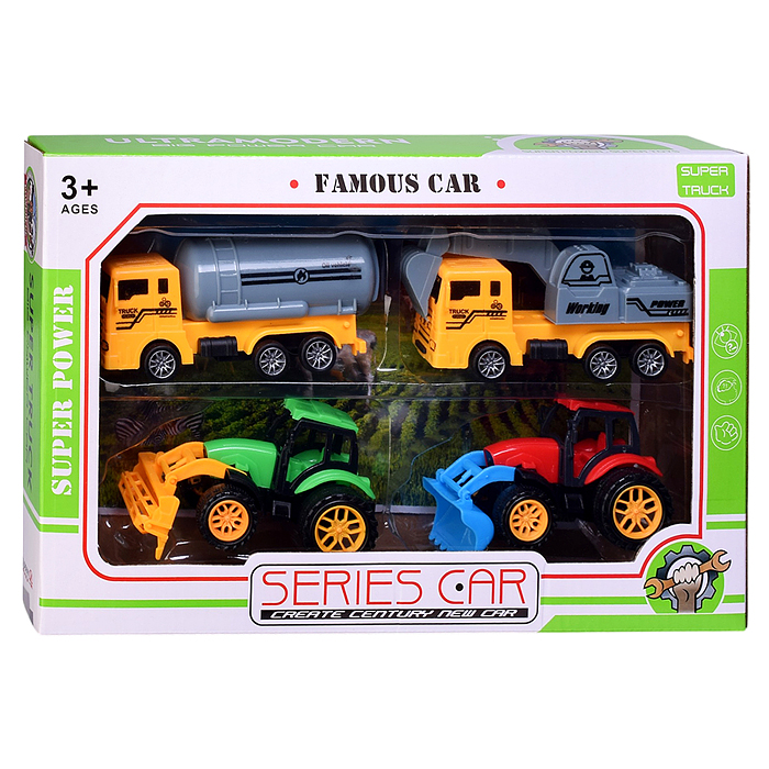 Набор машин 2525-57 "Сельхоз техника" в коробке