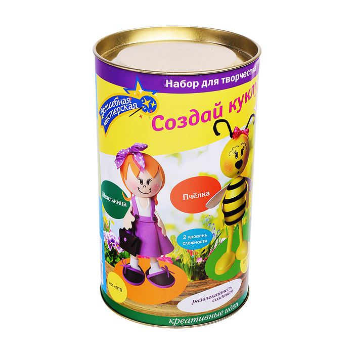 Набор для творчества. Создай куклу "Пчелка" 