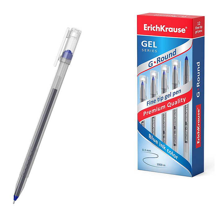 Ручка гелевая G-Round Stick Classic 0.5, цвет чернил синий Ручка гелевая G-Round Stick Classic 0.5, цвет чернил синий
