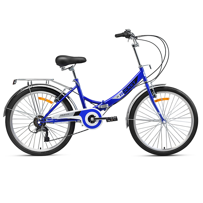 Велосипед 24" Rocket City Fold S 24, цвет синий, размер 16"