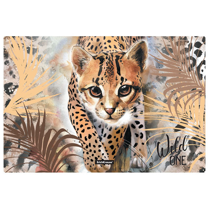 Подкладка настольная пластиковая Wild Cat, А3