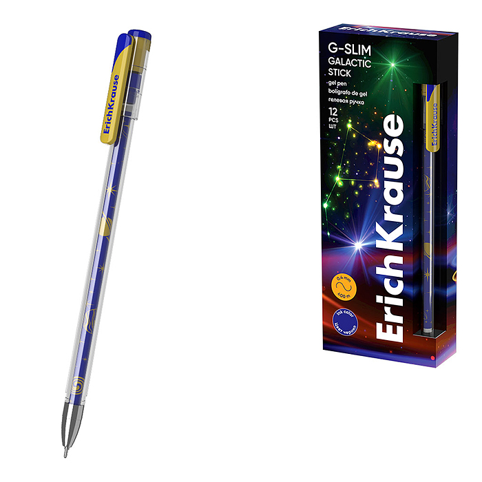 Ручка гелевая G-Slim Stick Galactic 0.5, цвет чернил синий Ручка гелевая G-Slim Stick Galactic 0.5, цвет чернил синий