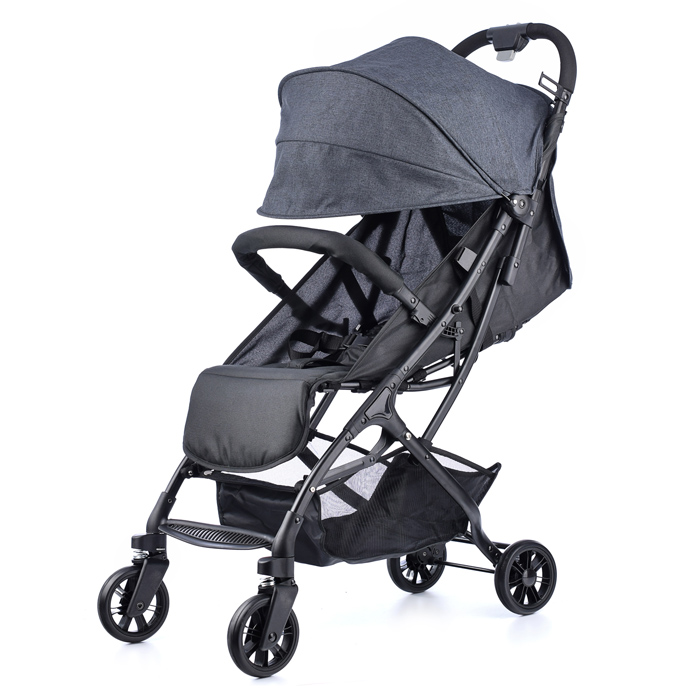 Фото к товару Коляска прогулочная Prammy Black, черный Коляска прогулочная Prammy Black, черный