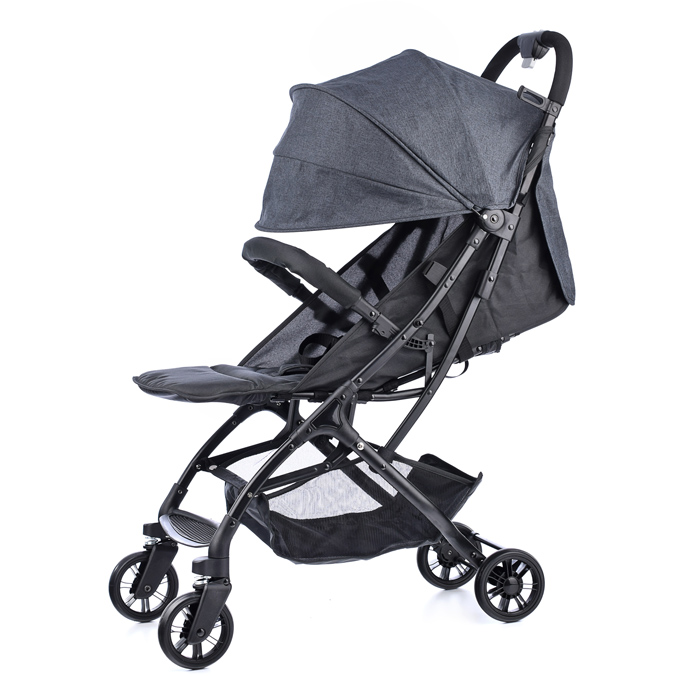 Фото к товару Коляска прогулочная Prammy Black, черный Коляска прогулочная Prammy Black, черный