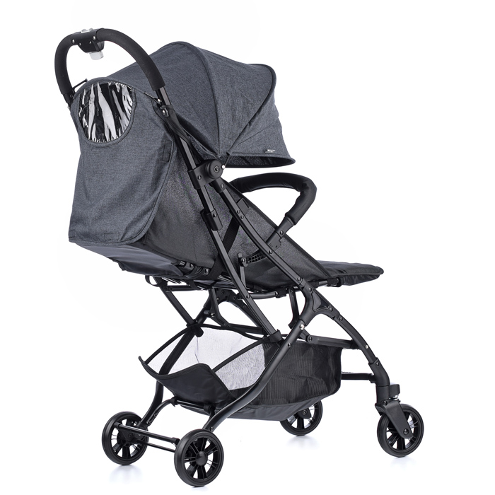 Фото к товару Коляска прогулочная Prammy Black, черный Коляска прогулочная Prammy Black, черный
