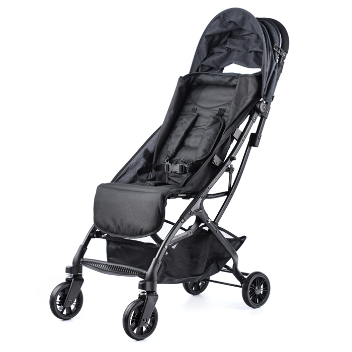 Фото к товару Коляска прогулочная Prammy Black, черный Коляска прогулочная Prammy Black, черный