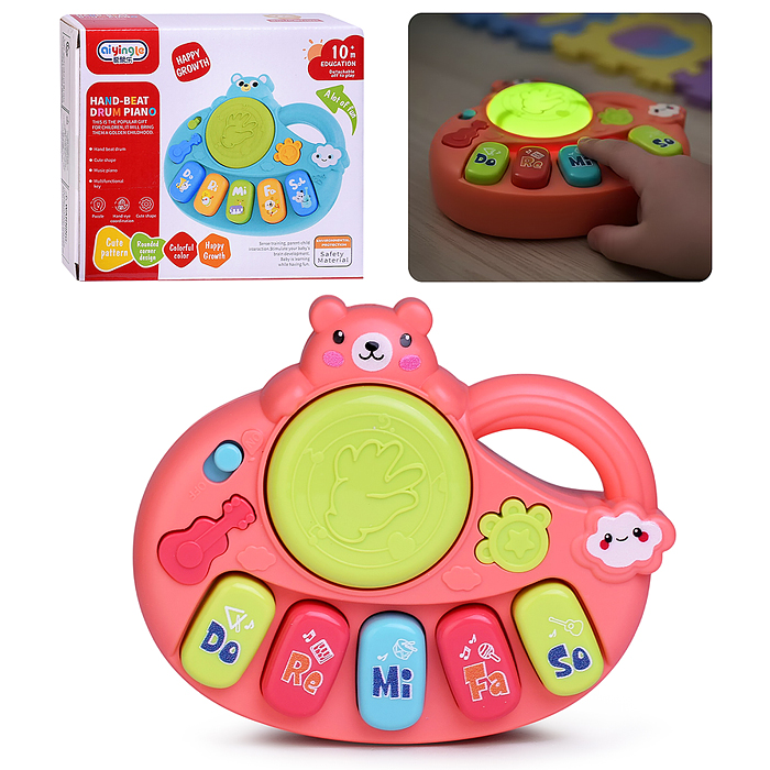 Игрушка музыкальная 368-115F "Мишутка" звук, в коробке