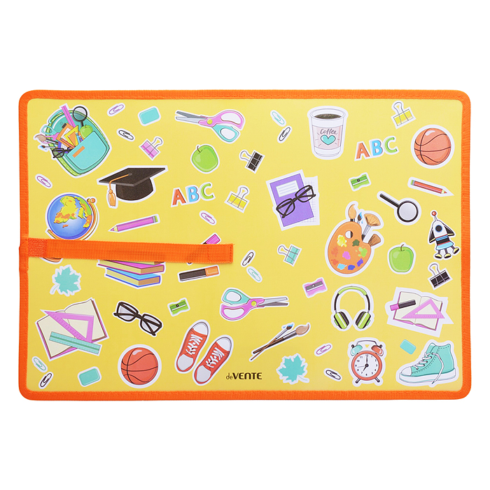 Накладка на стол "Back to School" 43x29 см, пластиковая 500 мкм, с цветным рисунком, с окан