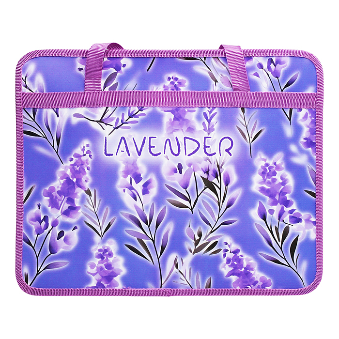 Папка пластиковая с ручками А4, широкая 330/260/120 "Lavender"