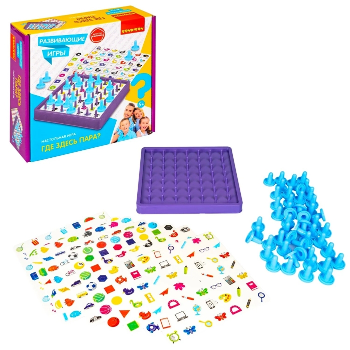Развивающие игры "Где здесь пара?" BOX Развивающие игры "Где здесь пара?" BOX