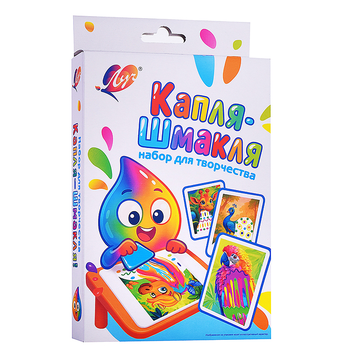 Набор с красками 6 цветов "Капля-Шмакля" 