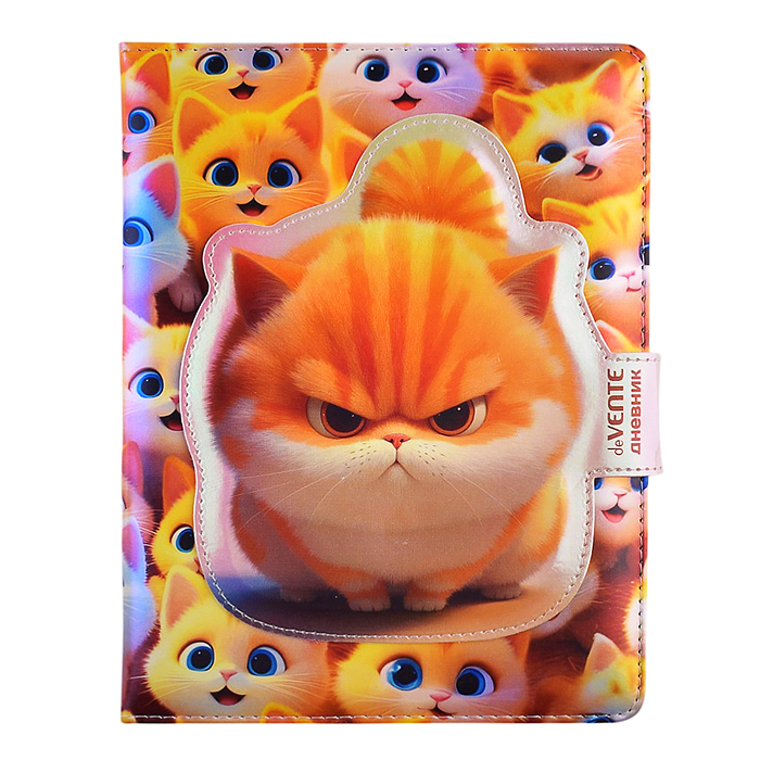 Дневник 1-11кл. "Angry Cat" универсальный блок, 48 листов, белая бумага 80 г/м², печать в 1 краску,