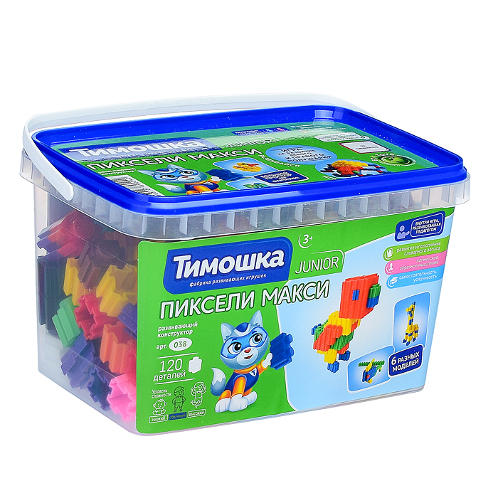 Фото к товару Конструктор "Пиксели макси" 120 деталей Конструктор "Пиксели макси" 120 деталей
