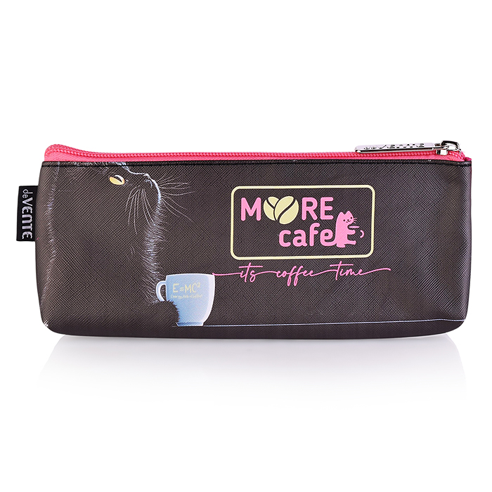 Пенал "MooreCafe" 210x80x35 мм треугольный, антивандальная искусственная кожа с тиснением 