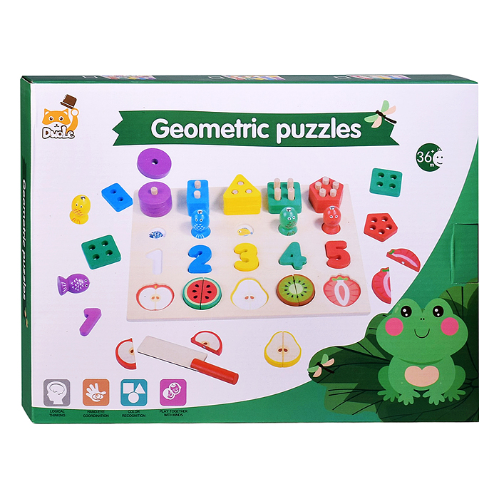 Игра развивающая D2277 "Веселая рыбалка- Кубики, цыфирки,фруктики"