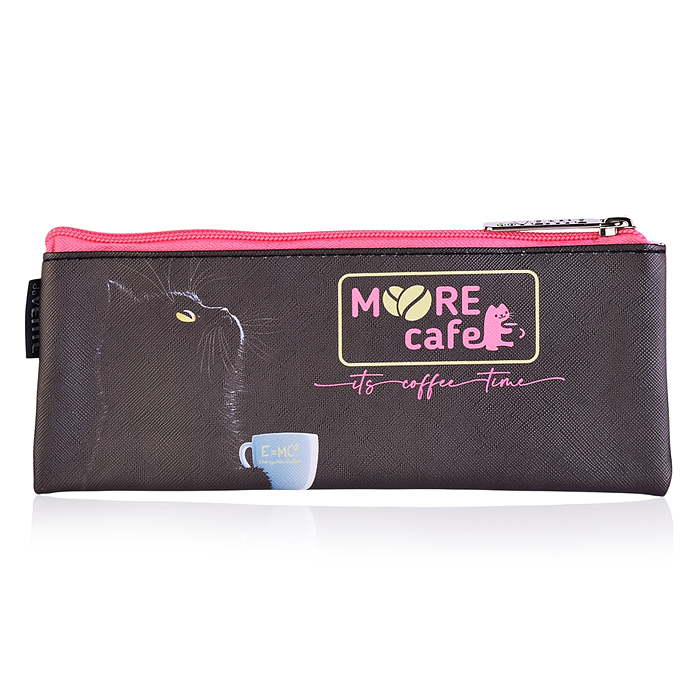 Пенал "MooreCafe" 215x90x10 мм плоский, антивандальная искусственная кожа с тиснением до -40C