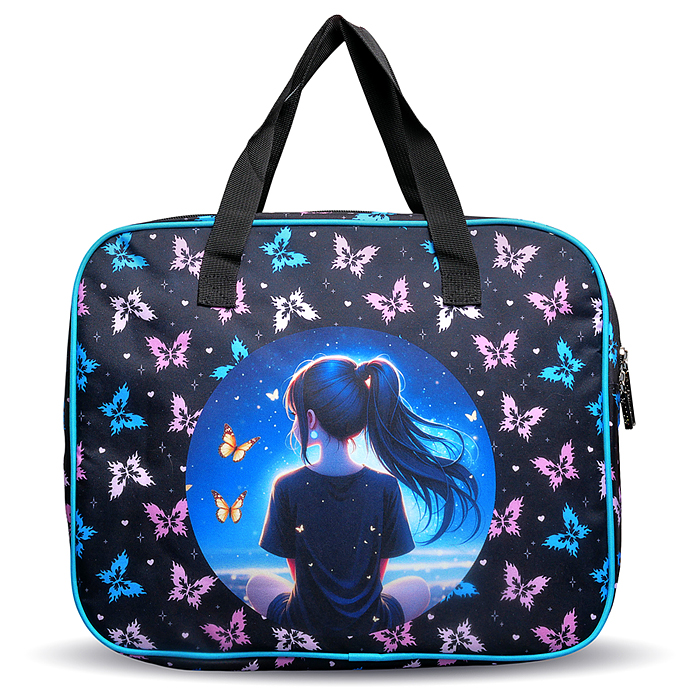 Папка для тетрадей, ИЗО и технологии "Butterfly Dreams" A4 (36x28x8 см), плотный износостойкий