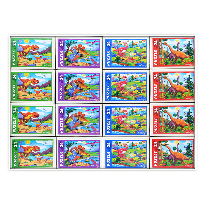 Пазлы 24 "Динозавры"