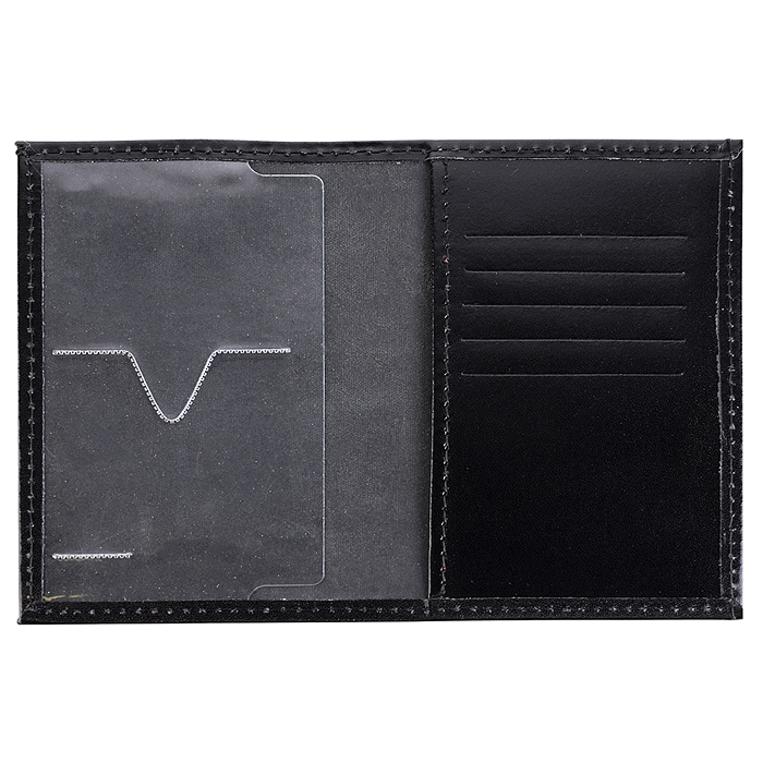 Фото к товару Обложка для паспорта "Attomex" 97x140 мм натуральная кожа шик гладкая, черная Обложка для паспорта "Attomex" 97x140 мм натуральная кожа шик гладкая, черная