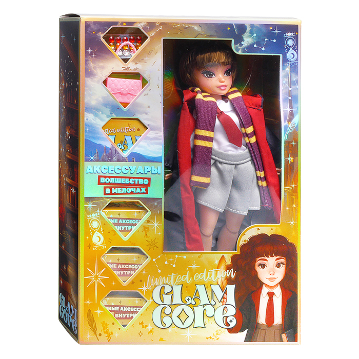 Фото к товару Модная кукла Glam Core, Лекси школьная форма 25 см Модная кукла Glam Core, Лекси школьная форма 25 см
