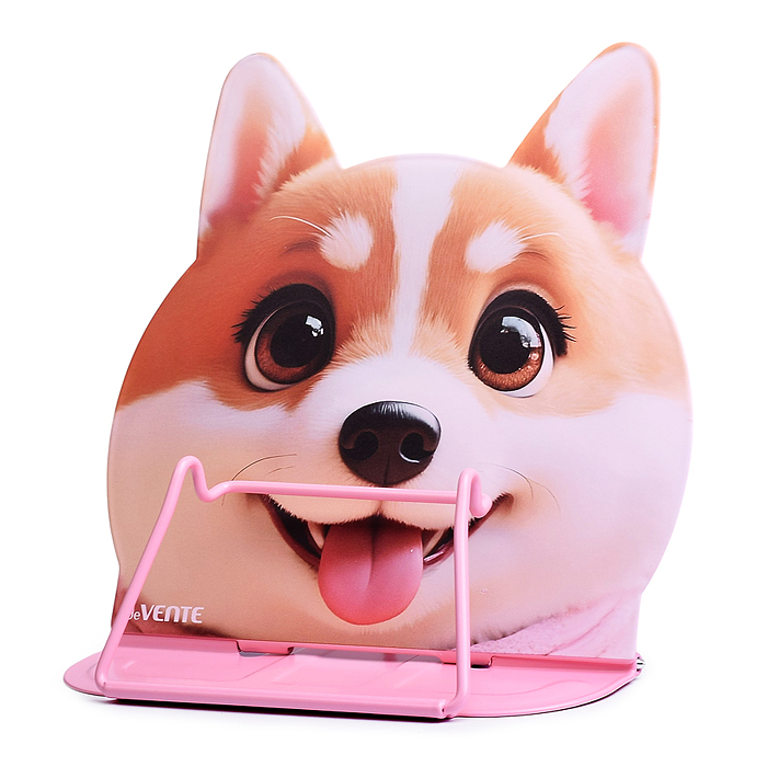 Подставка для учебников и книг "My Little Corgi" 18x18,5 см, металлическая окрашенная, в форме корги