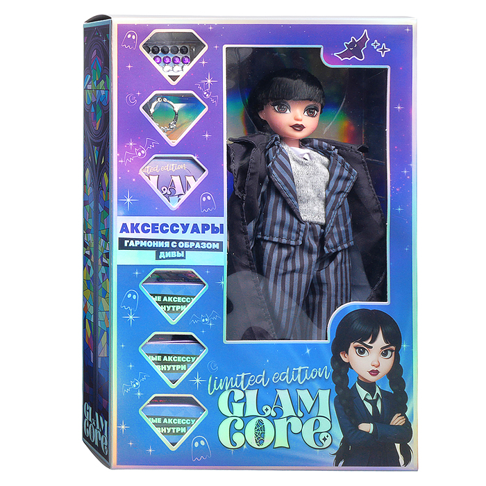 Фото к товару Модная кукла Glam Core, Венди школьная форма 25 см Модная кукла Glam Core, Венди школьная форма 25 см