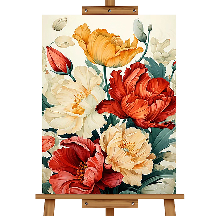 Картина по номерам MKR4030-137 "Цветы" 40*30 см. 