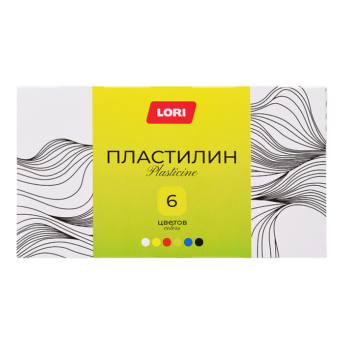 Пластилин "Классика" 6 цв, 20 гр, пенал Пластилин "Классика" 6 цв, 20 гр, пенал