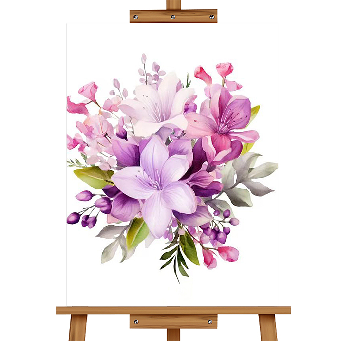 Набор для рисования MKR4030-124 "Картина по номерам 40*30 см. Цветочная композиция"