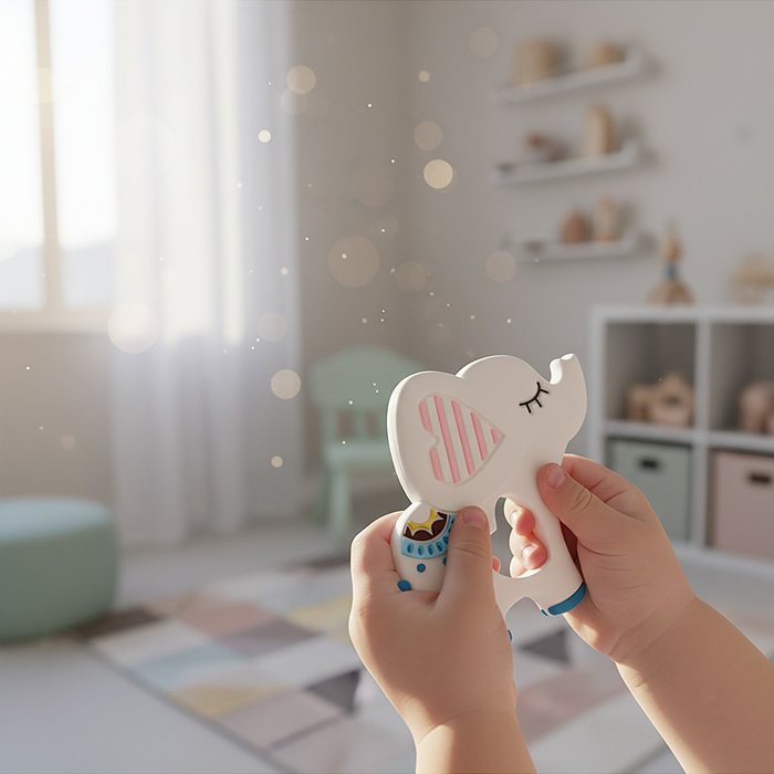 Игрушка -грызунок Y0227 "Слон"