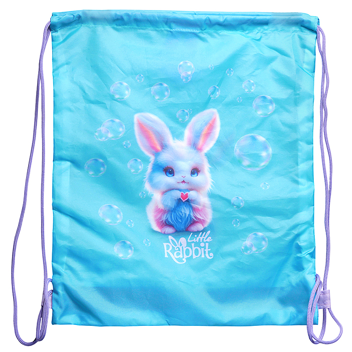 Сумка для сменной обуви "Little Rabbit" 40x47 см, износостойкий полиэстер с водоотталкивающей