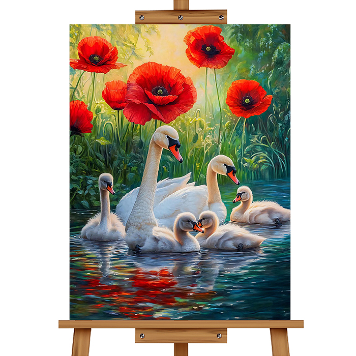 Набор для рисования MKR4030-136 "Картина по номерам 30*40 см. Семья"