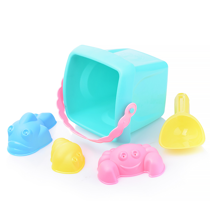 Набор №4 "Лето" (ведро бол+совок бол+3 форм.) (в сетке)