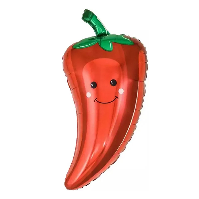 Шар (26''/66 см) Фигура, Перчик Чили, Красный, 1 шт. в уп.