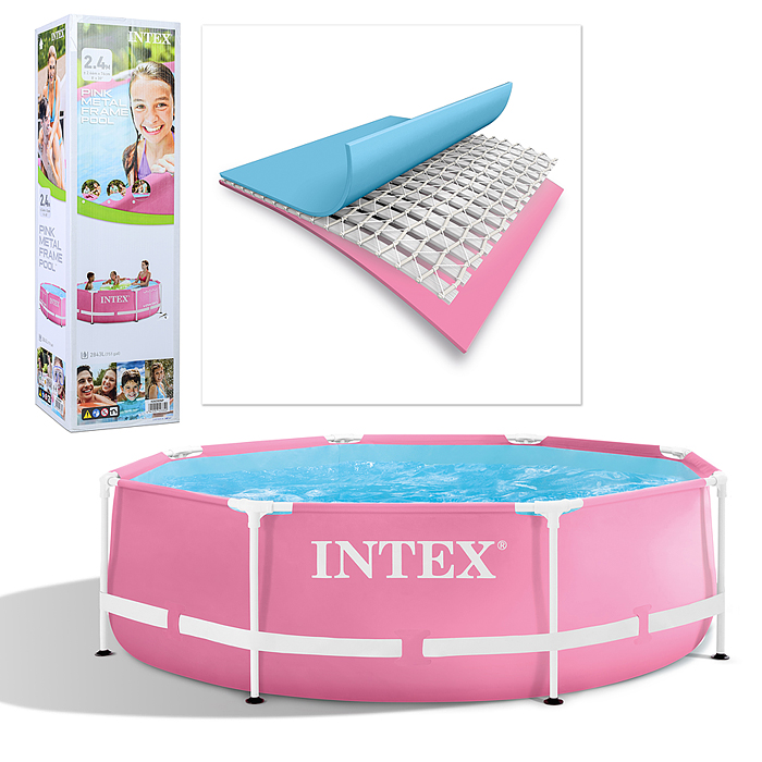 Бассейн каркасный Prism Frame, 244 х 76 см, от 6 лет, 28290NP INTEX не товарный вид,нарушена упаковк