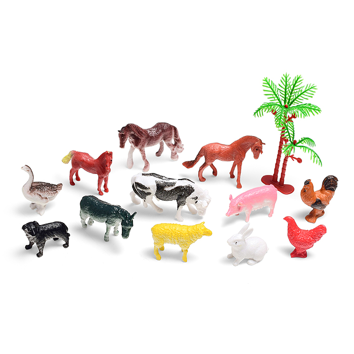 Набор животных UT0339 "Happy Farm-4" в пакете